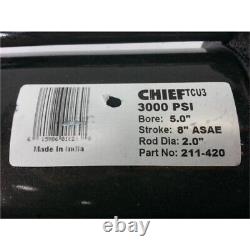 Chief 211-420 Tie Rod Hydraulic Cylinder 5 Bore 8 Stroke No Box
