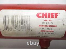 Chief 214713 Hydraulic Cylinder Assembly 2.5 Bore 6 Stroke 3000psi 1 Pins