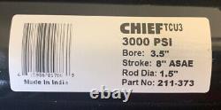 Chief 350815tcu3 Hydraulic Cylinder, 8 Stroke, 3.5 Bore, 1.5 Rod, 53pz45 New