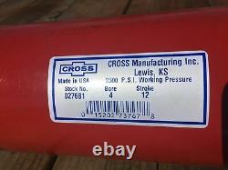 Cross Double Acting Welded Hydraulic Cylinder Tube 4 Bore x 12 Stroke