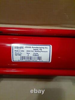 Cross Manufacturing 027560 4 Bore x 8 Stroke 2500 PSI Hydraulic Tie Rod Cylinder