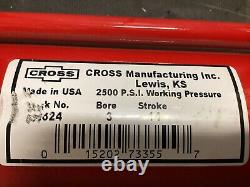 Cross Manufacturing Hydraulic Tie-Rod Cylinder 3 Bore x 14 Stroke 1/2 NPTF