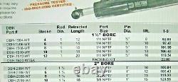 Dalton Hydraulic Cross Tube Cylinder 2 Bore 10 Stroke 3000 PSI, 3/8 NPT