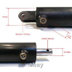 Double-Acting Hydraulic Cylinder 4x24 Bore-Stroke for Boss 25 WD25T-SU, WD25TSU