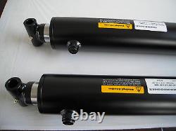 Hydraulic Cylinder 3 Bore x 30 Stroke x 39 pin-pin x 2 rod, Tang & Cross Tube