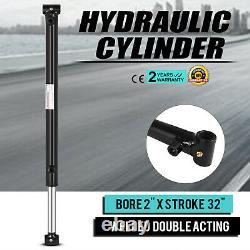 Hydraulic Cylinder For Loader Welded Double Acting 2 Bore 32 Stroke 2x32