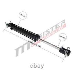 Hydraulic Cylinder Tie Rod double action 2 bore 16 stroke 2500 psi 2x16 new