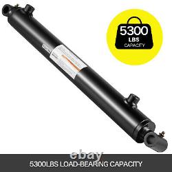 Hydraulic Cylinder Welded Double Acting 1.5 Bore 14 Stroke Cross Tube 1.5x14