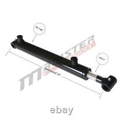 Hydraulic Cylinder Welded Double Acting 1.5 Bore 8 Stroke Cross Tube End 1.5x8