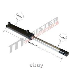 Hydraulic Cylinder Welded Double Acting 2.5 Bore 12 Stroke PinEye End 2.5x12