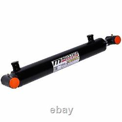 Hydraulic Cylinder Welded Double Acting 2.5 Bore 16 Stroke Cross Tube 2.5x16
