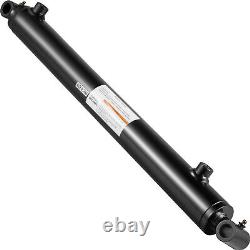 Hydraulic Cylinder Welded Double Acting 2.5 Bore 16 Stroke Cross Tube 2.5x16