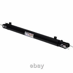 Hydraulic Cylinder Welded Double Acting 2.5 Bore 18 Stroke Clevis 2.5x18 NEW