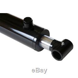 Hydraulic Cylinder Welded Double Acting 2.5 Bore 28 Stroke Cross Tube 2.5x28