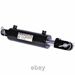 Hydraulic Cylinder Welded Double Acting 2.5 Bore 8 ASAE Stroke Clevis End NEW