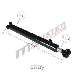 Hydraulic Cylinder Welded Double Acting 2 Bore 10 Stroke Cross Tube 2x10 NEW