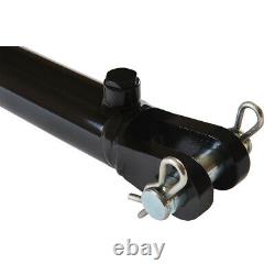 Hydraulic Cylinder Welded Double Acting 2 Bore 12 Stroke Clevis End 2x12 NEW