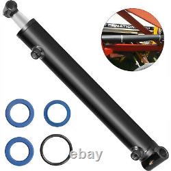 Hydraulic Cylinder Welded Double Acting 2 Bore 14 Stroke Cross Tube 2x14 SAE6
