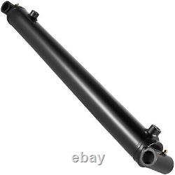 Hydraulic Cylinder Welded Double Acting 2 Bore 20 Stroke Cross Tube 3500PSI