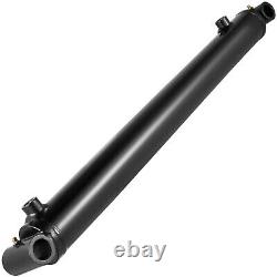 Hydraulic Cylinder Welded Double Acting 2 Bore 20 Stroke Cross Tube 3500PSI