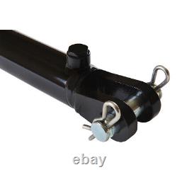 Hydraulic Cylinder Welded Double Acting 2 Bore 24 Stroke Clevis End 2x24 NEW