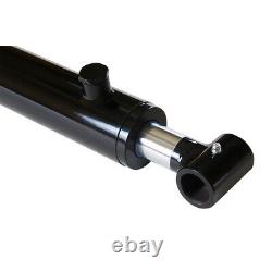 Hydraulic Cylinder Welded Double Acting 2 Bore 28 Stroke Cross Tube 2x28 NEW