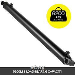 Hydraulic Cylinder Welded Double Acting 2 Bore 28 Stroke Cross Tube 2x28 SAE6