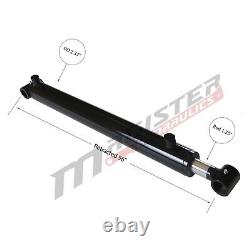 Hydraulic Cylinder Welded Double Acting 2 Bore 48 Stroke Cross Tube 2x48 NEW