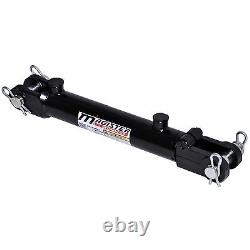 Hydraulic Cylinder Welded Double Acting 2 Bore 8 Stroke Clevis End 2x8 NEW