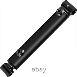 Hydraulic Cylinder Welded Double Acting 2 Bore 8 Stroke Cross Tube 2x8 SAE6