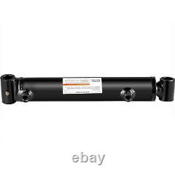 Hydraulic Cylinder Welded Double Acting 2 Bore 8 Stroke Cross Tube 2x8 SAE6