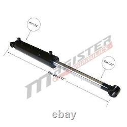Hydraulic Cylinder Welded Double Acting 3.5 Bore 16 Stroke Cross Tube 3.5x16
