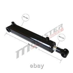 Hydraulic Cylinder Welded Double Acting 3.5 Bore 28 Stroke Cross Tube 3.5x28