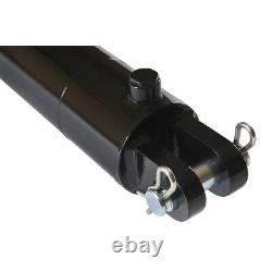 Hydraulic Cylinder Welded Double Acting 3.5 Bore 8 Stroke Clevis End 3.5x8 NEW