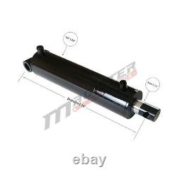 Hydraulic Cylinder Welded Double Acting 3.5 Bore 8 Stroke PinEye End 3.5x8