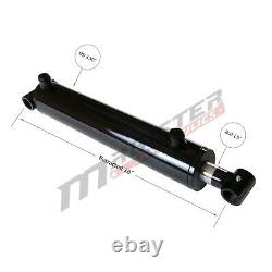 Hydraulic Cylinder Welded Double Acting 3 Bore 10 Stroke Cross Tube 3x10 NEW