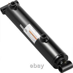 Hydraulic Cylinder Welded Double Acting 3 Bore 10 Stroke Cross Tube 3x10 SAE8