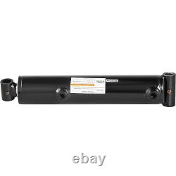Hydraulic Cylinder Welded Double Acting 3 Bore 10 Stroke Cross Tube 3x10 SAE8