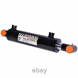 Hydraulic Cylinder Welded Double Acting 3 Bore 12 Stroke Cross Tube 3x12 NEW