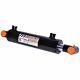 Hydraulic Cylinder Welded Double Acting 3 Bore 12 Stroke Cross Tube 3x12 New