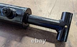 Hydraulic Cylinder Welded Double Acting 3 Bore 30 Stroke Cross Tube, 1/2 NPT