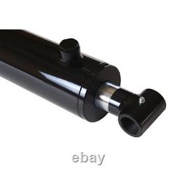 Hydraulic Cylinder Welded Double Acting 3 Bore 48 Stroke Cross Tube 3x48 NEW