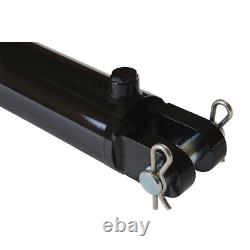 Hydraulic Cylinder Welded Double Acting 3 Bore 4 Stroke Clevis End 3x4 NEW