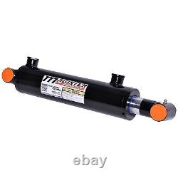 Hydraulic Cylinder Welded Double Acting 3 Bore 6 Stroke Cross Tube 3x6 NEW