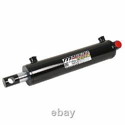 Hydraulic Cylinder Welded Double Acting 3 Bore 8 Stroke PinEye End 3x8 NEW