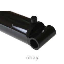 Hydraulic Cylinder Welded Double Acting 4 Bore 12 Stroke Cross Tube 4x12 NEW