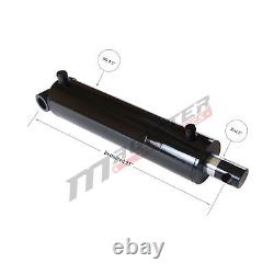 Hydraulic Cylinder Welded Double Acting 4 Bore 12 Stroke PinEye End 4x12 NEW