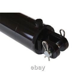 Hydraulic Cylinder Welded Double Acting 4 Bore 14 Stroke Clevis End 4x14 NEW