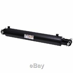 Hydraulic Cylinder Welded Double Acting 4 Bore 24 Stroke Clevis End 4x24 NEW