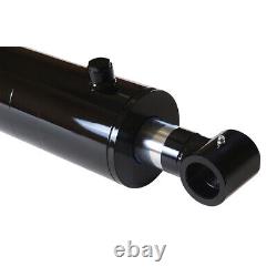 Hydraulic Cylinder Welded Double Acting 4 Bore 24 Stroke Cross Tube 4x24 NEW